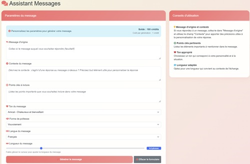 L'assistant messages intelligent